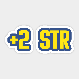 +2 Strength Sticker